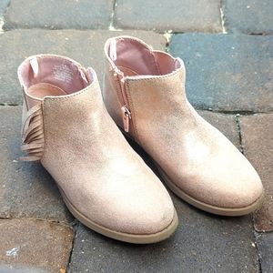 Girls pink booties
